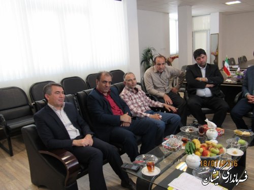 دیدار مدیر کل تعاون، کار ورفاه اجتماعی استان با فرماندار گمیشان