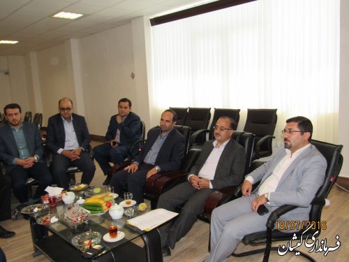 دیدار مدیر کل تعاون، کار ورفاه اجتماعی استان با فرماندار گمیشان