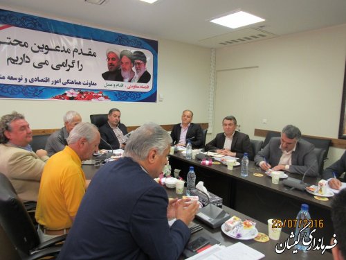 جلسه هماهنگی حضور سرمایه گذاران کشور مجارستان در شهرستان گمیشان