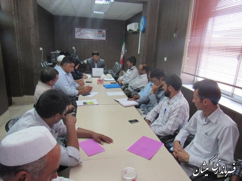نشست ماهانه دهیاران بخش گلدشت برگزار شد