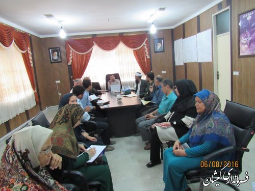 جلسه هماهنگی استقبال از کاروان خدام رضوی در شهرستان گمیشان برگزار شد