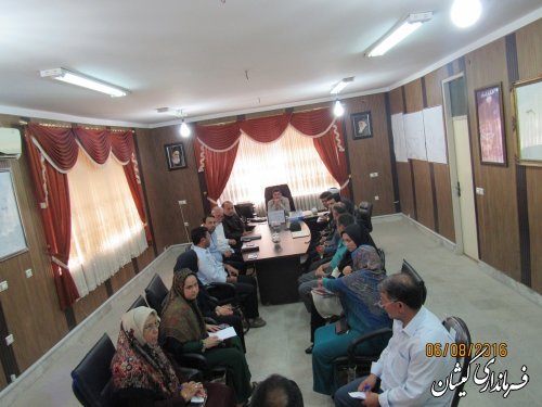 جلسه هماهنگی استقبال از کاروان خدام رضوی در شهرستان گمیشان برگزار شد