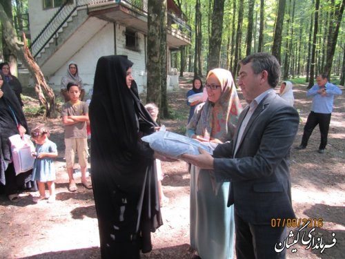 اردوی  خانوادگی کارکنان فرمانداری به مناسبت میلاد فرخنده حضرت معصومه(س) وروز دختر