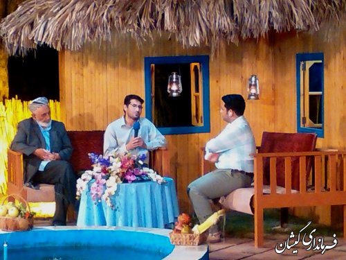 حضور فرماندار گمیشان در برنامه زنده تلویزیونی شب های هیرکان