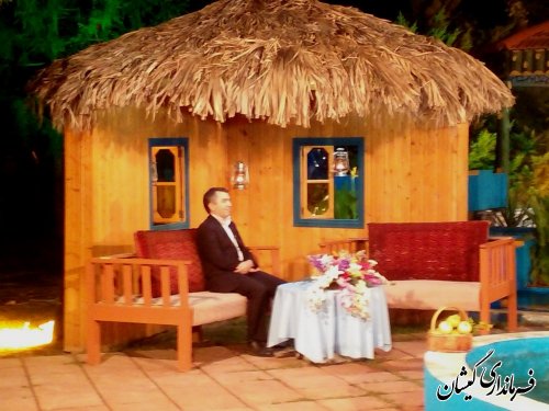 حضور فرماندار گمیشان در برنامه زنده تلویزیونی شب های هیرکان