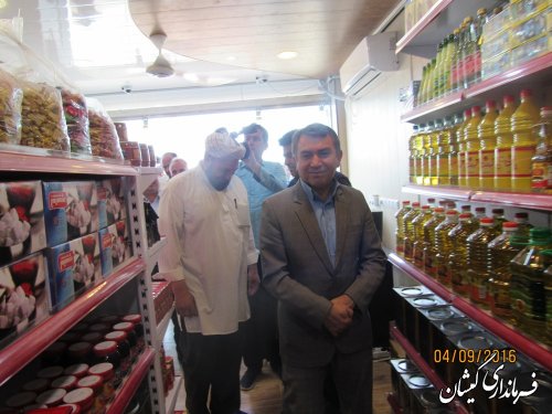 مرکز خرید ورفاه مرزنشینان جعفربای غربی واقع در روستای خواجه نفس افتتاح شد