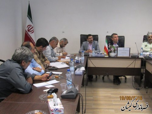 ششمین جلسه شورای هماهنگی مبارزه با مواد مخدر شهرستان گمیشان