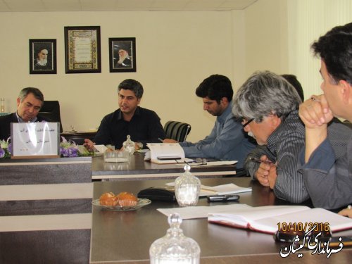 جلسه شورای حفاظت از منابع آب شهرستان گمیشان برگزار شد