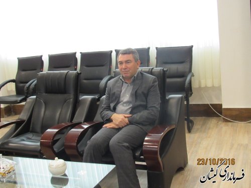 دیدار مدیر امور ماهیان خاویاری استان با فرماندار گمیشان