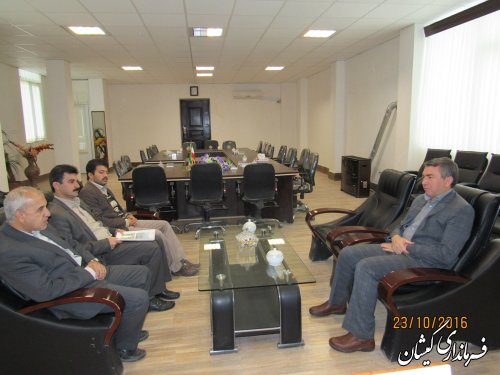 دیدار مدیر امور ماهیان خاویاری استان با فرماندار گمیشان