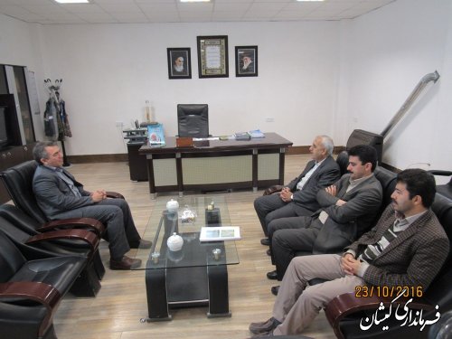 دیدار مدیر امور ماهیان خاویاری استان با فرماندار گمیشان