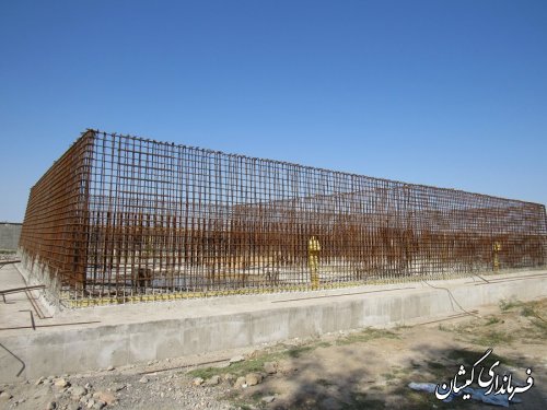 بازدید بخشدار گلدشت از پروژه مجتمع آبرسانی آرخ بزرگ