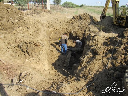 بازدید بخشدار گلدشت از پروژه مجتمع آبرسانی آرخ بزرگ