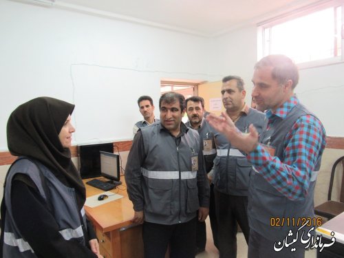 بازدید ناظرین ستاد سرشماری کشور از ستاد سرشماری شهرستان گمیشان