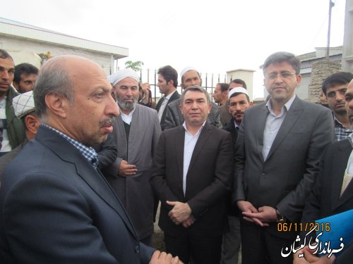 بازدید مهندس شاملو معاون عمران روستایی بنیاد مسکن کشور از روستاهای گمیشان