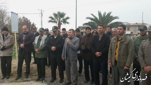 مراسم غبارروبی مزار شهدای گمنام شهرستان گمیشان برگزار شد