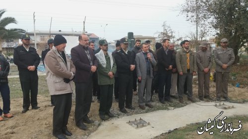 مراسم غبارروبی مزار شهدای گمنام شهرستان گمیشان برگزار شد