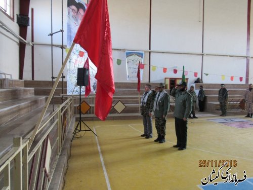 اجتماع بزرگ مدافعان حرم بسیجیان شهرستان گمیشان برگزار شد