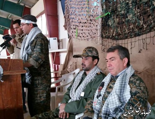 اجتماع بزرگ مدافعان حرم بسیجیان شهرستان گمیشان برگزار شد
