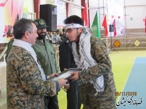 اجتماع بزرگ مدافعان حرم بسیجیان شهرستان گمیشان برگزار شد