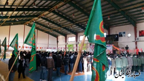 اجتماع بزرگ مدافعان حرم بسیجیان شهرستان گمیشان برگزار شد