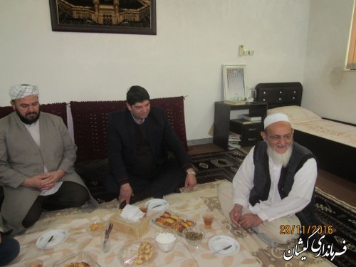 دیدار فرماندار گمیشان با امام جمعه شهرستان
