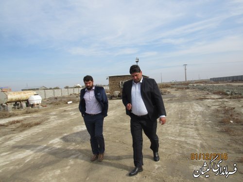 بازدید  فرماندار گمیشان از پروژه  بازار ماهی فروشان شهرستان