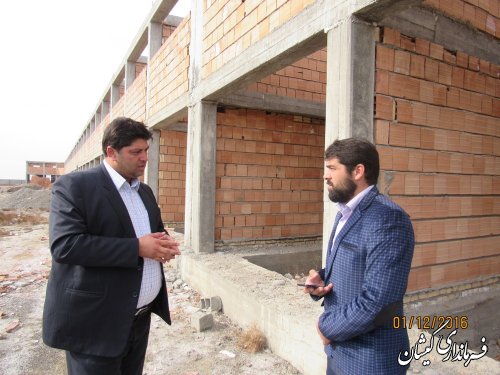 بازدید  فرماندار گمیشان از پروژه  بازار ماهی فروشان شهرستان