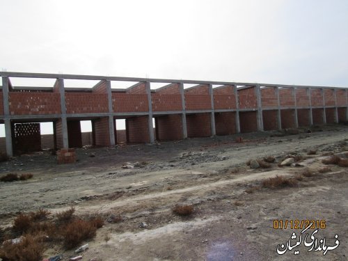 بازدید  فرماندار گمیشان از پروژه  بازار ماهی فروشان شهرستان