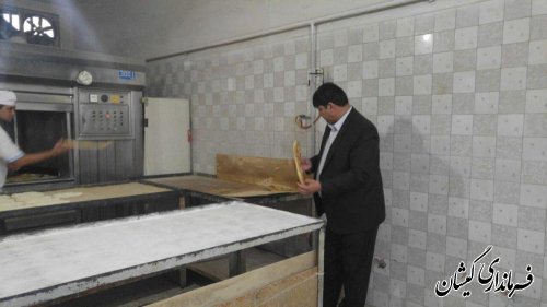 بازدید فرماندار گمیشان از نانوایی های شهرستان
