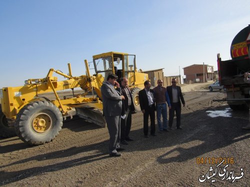 بازدید فرماندار از اجرای طرح هادی در روستای قره کیله