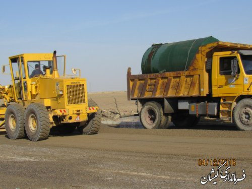 بازدید فرماندار از اجرای طرح هادی در روستای قره کیله