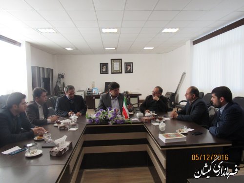 نشست هماهنگی احداث ساختمان آموزش فنی و حرفه ای شهرستان گمیشان