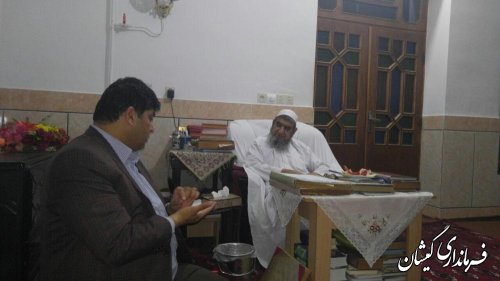دیدار فرماندار گمیشان با امام جمعه سیمین شهر