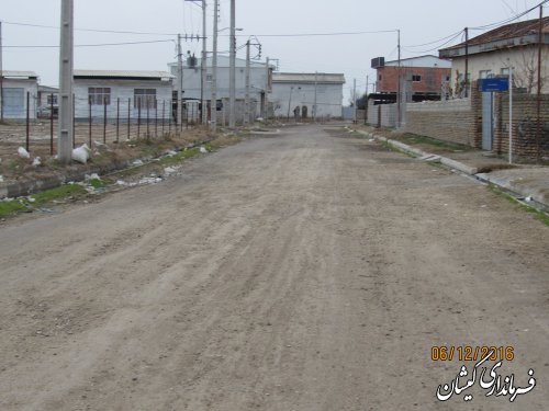 بازدید فرماندار گمیشان از معابر روستای چارقلی