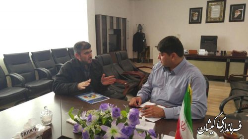 دیدار مسئولین مخابرات و شرکت گاز شهرستان با فرماندار گمیشان