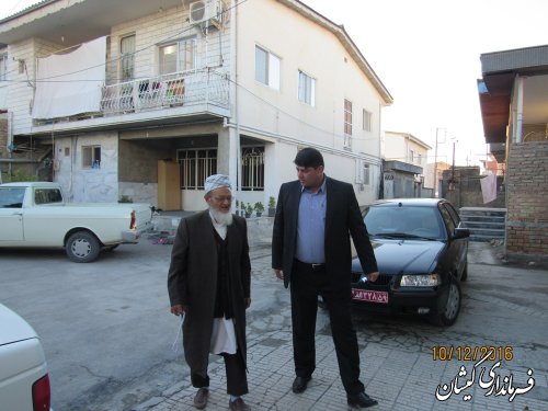 عیادت فرماندار و امام جمعه شهرستان از امام جمعه اهل سنت بندرترکمن