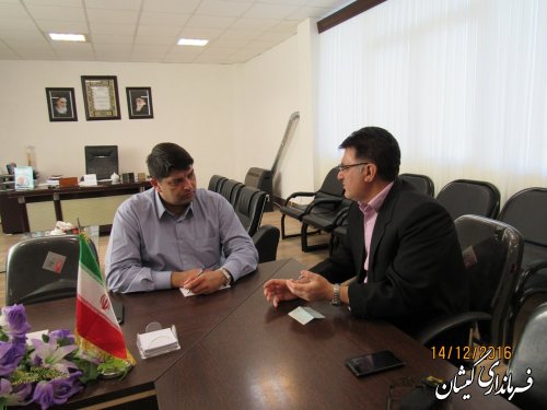 دیدار مسئولین منابع طبیعی، آبخیزداری و یگان حفاظت شیلات شهرستان با فرماندار 