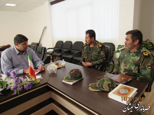دیدار مسئولین منابع طبیعی، آبخیزداری و یگان حفاظت شیلات شهرستان با فرماندار 