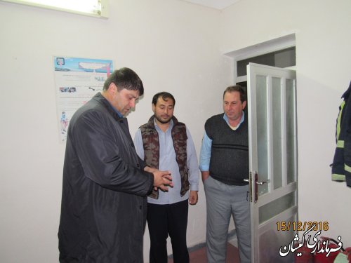 بازدید سرزده فرماندار گمیشان از آتش نشانی شهرداری گمیش تپه