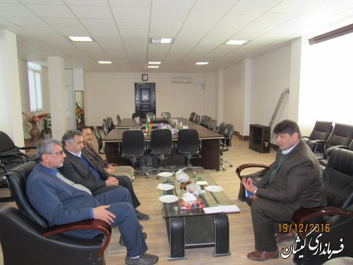 دیدار مدیر کل آموزش و پرورش استان با فرماندار گمیشان