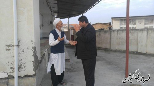 بازدید فرماندار گمیشان از روستای کملر