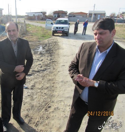 بازدید فرماندار گمیشان از روستای قرمسه