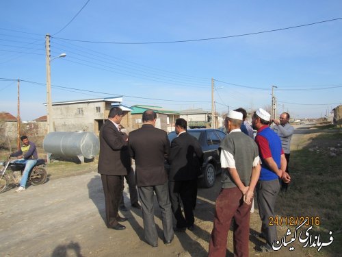 بازدید فرماندار گمیشان از روستای قرمسه
