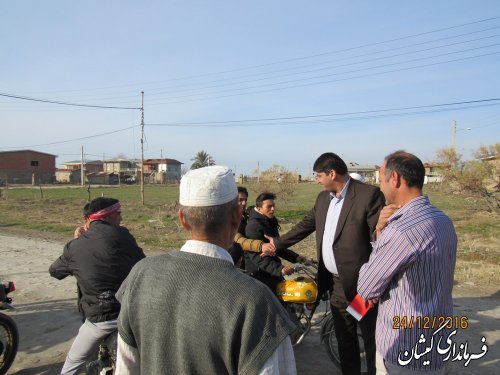 بازدید فرماندار گمیشان از روستای قرمسه