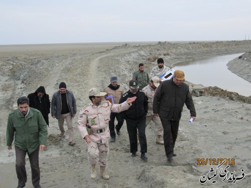 بازدید فرماندار گمیشان از نقطه صفر مرزی شهرستان