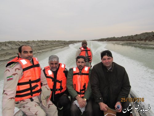 بازدید فرماندار گمیشان از نقطه صفر مرزی شهرستان