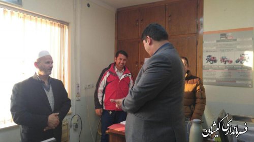 بازدید سرزده فرماندار گمیشان از مدیریت جهاد کشاورزی شهرستان