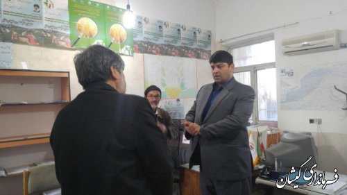 بازدید سرزده فرماندار گمیشان از مدیریت جهاد کشاورزی شهرستان