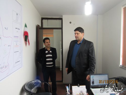 بازدید فرماندار گمیشان از بخشداری گلدشت